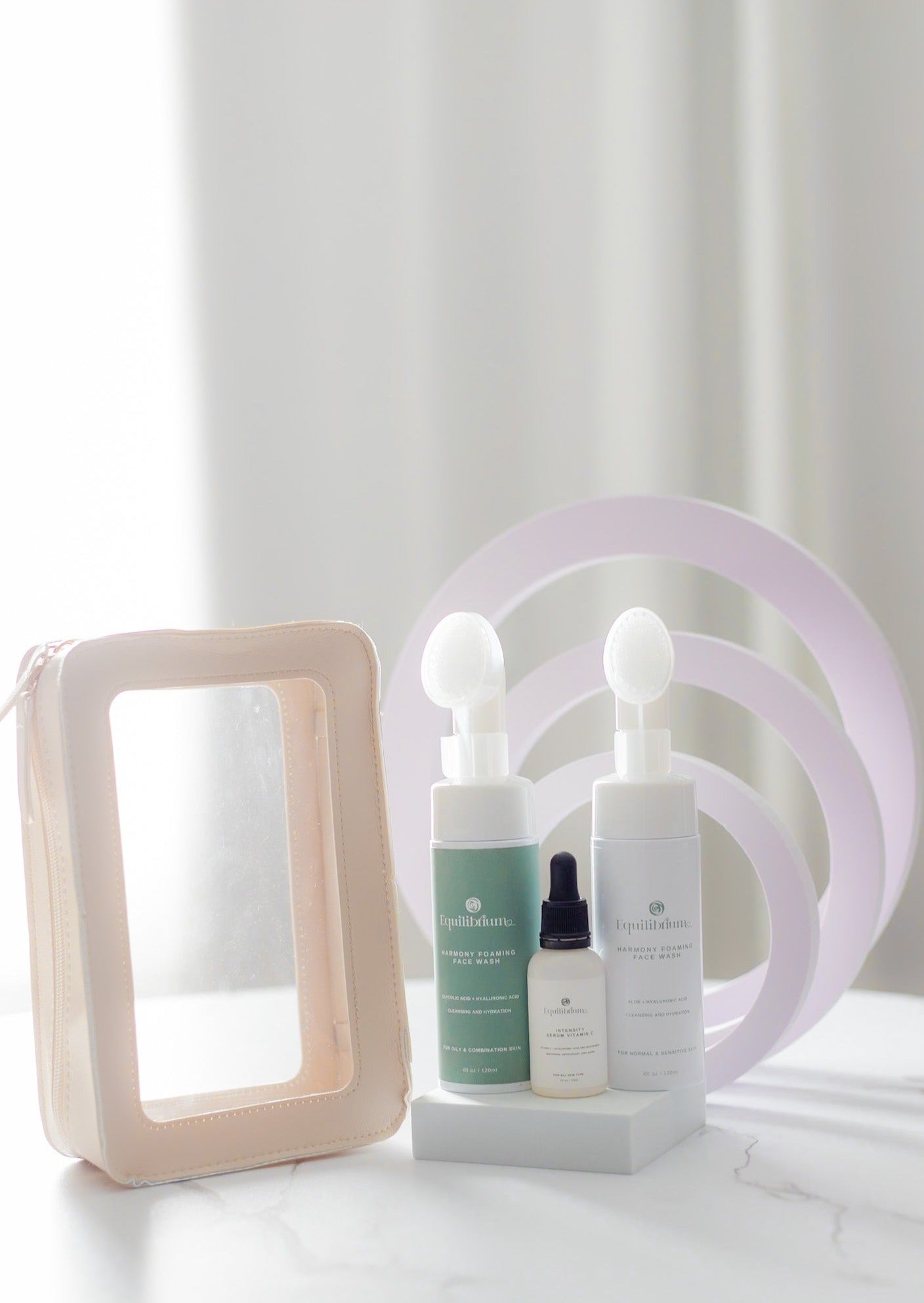 Equilibriumskincarecosmetics Kit 5: Best Foaming Face Wash for All Skin Types & Vitamin C Serum